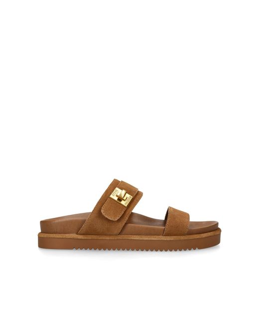 Steve Madden Brown Suede Take Two Sandals