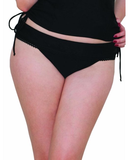 Curvy Kate Black Jetty Fold Over Bikini Brief