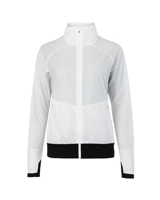 Asics White Metarun Softshell Jacket Nylon