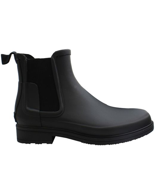 Regenlaars Hunter Women Original Refined Chelsea Gloss Black