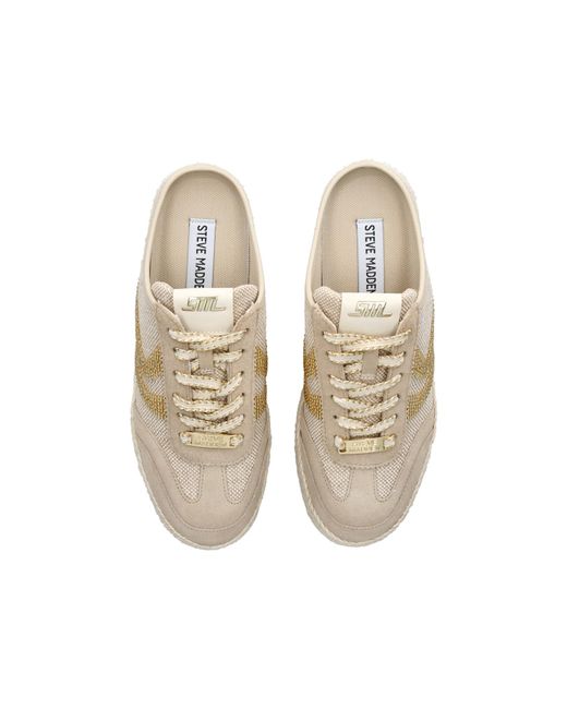 Steve Madden Natural Dugout Sneakers Fabric