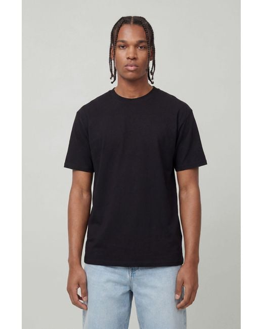 BoohooMAN Blue Oversized Monte Carlo Palm Print T-Shirt for men