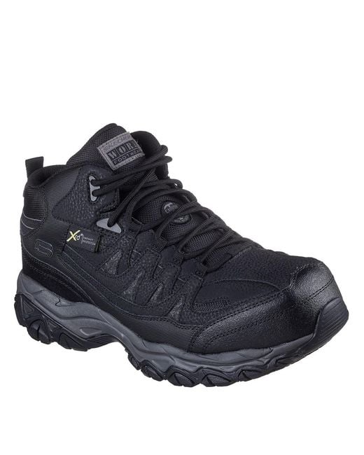 Skechers Blue Holdredge Hiking Boots With Lug Sole for men