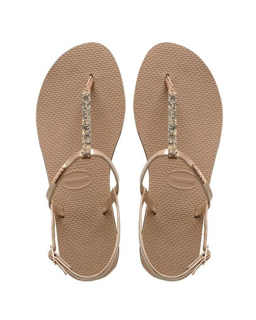 Havaianas Natural You Rivera Crystal Sandals