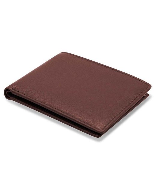 Barney's Originals Brown Faux Leather Dark Wallet Imitation Leather for men