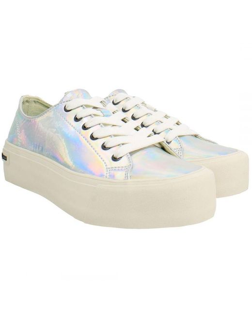 Seavees White Monterey Platform Sun Valley Shoes