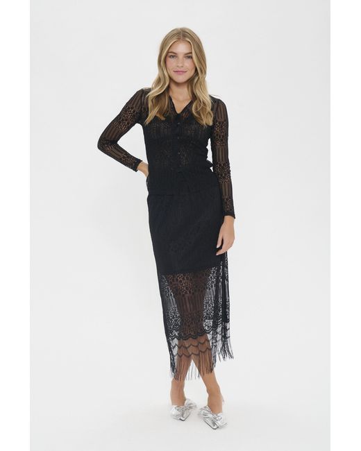 Saint Tropez Rok Niclasz Rok Regular Fit in het Black