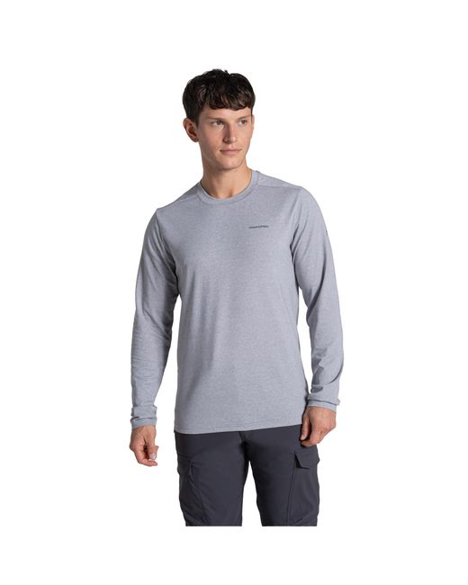 Craghoppers Blue Abel Nosilife Long-Sleeved T-Shirt (Soft Marl) for men