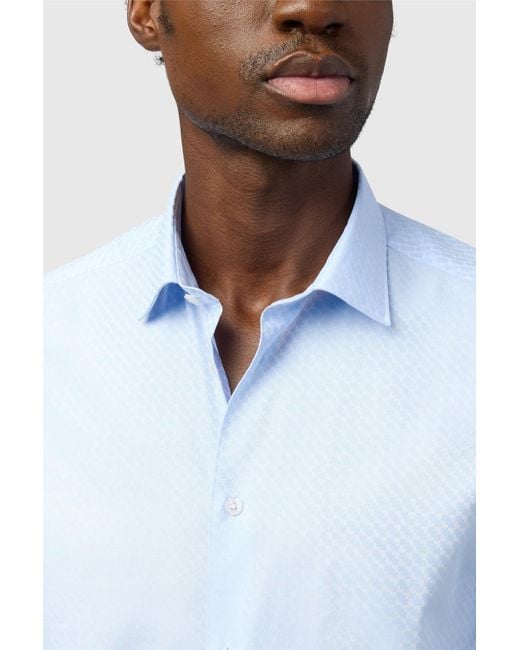 Ted Baker White Long Sleeve Slim Fit Formal Shirt for men
