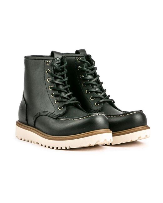 Ecco Black Staker Boots for men