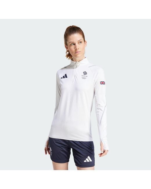 Adidas Originals White Team Gb Training Top
