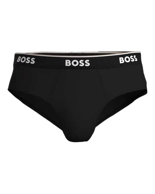 Boss Black Premium Cotton Briefs (Pack Of 3) for men