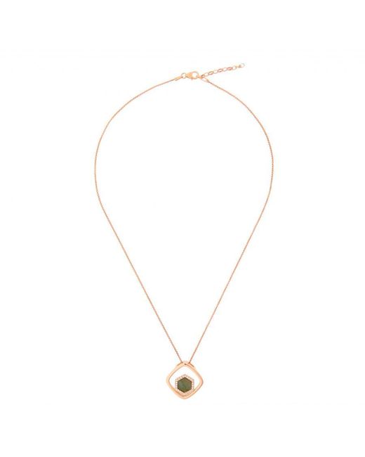 Orphelia Metallic 'Elzia' 925 Sterling Chain With Pendant