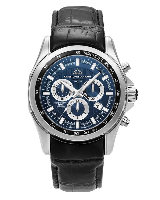 Christophe Duchamp Gray Volcan Chronograph Watch 44Mm for men