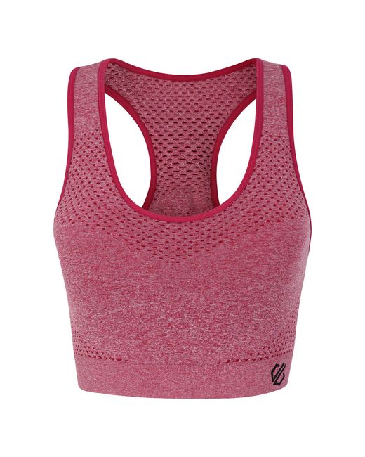 Dare 2b Pink Ladies Dont Sweat It Sports Bra (Berry Marl)