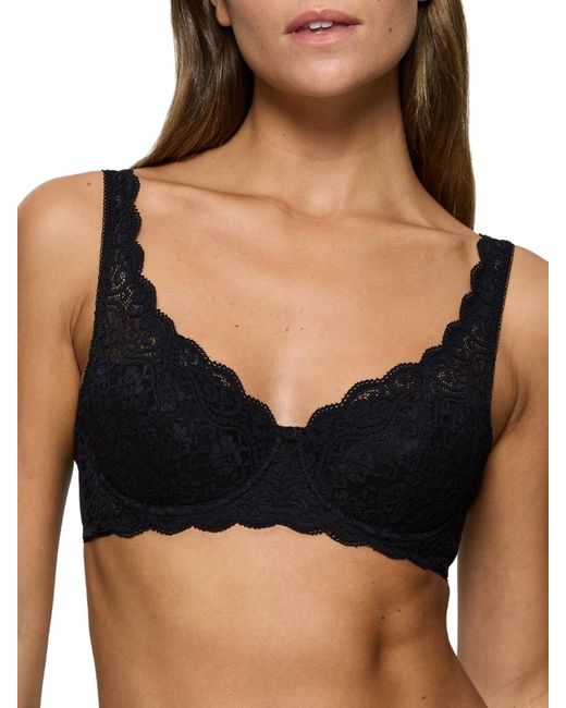 Triumph Black Amourette Whp Half Cup Padded Bra