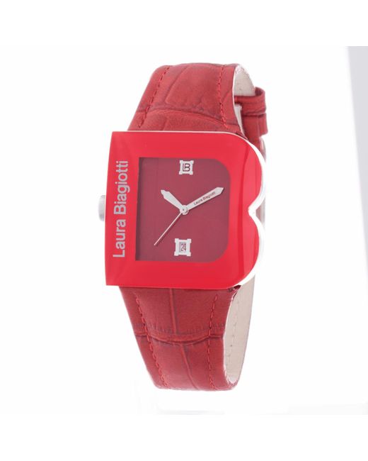 Laura Biagiotti Red Ladies Watch Quartz Stainless Steel