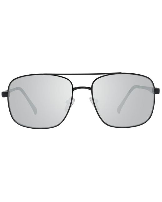 Guess Black Sunglasses Gf0211 01C Mirrored Metal (Archived) for men