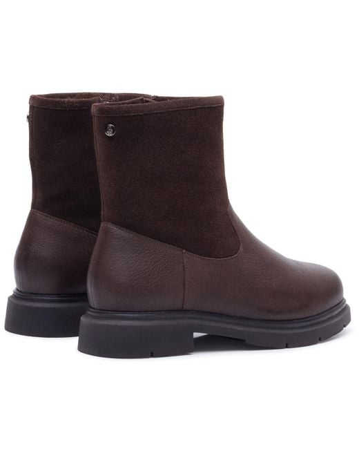 Hush Puppies Brown Charlotte Leather Boots