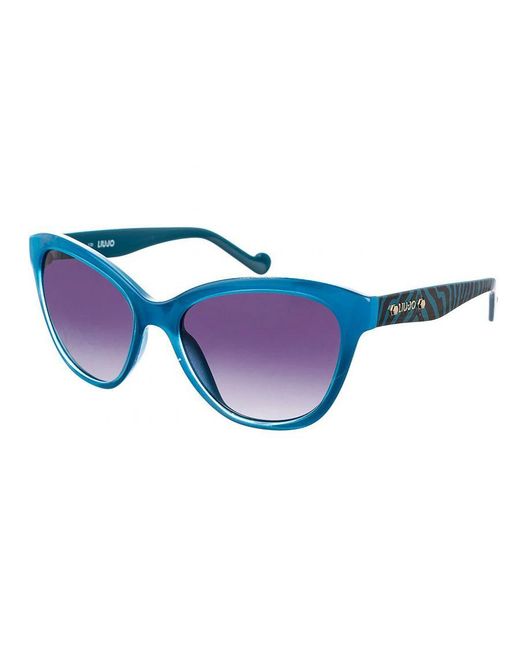 Liu Jo Blue Acetate Sunglasses With Round Shape Lj613S