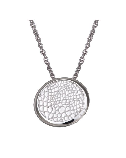 Orphelia Metallic 925 Sterling Chain With Pendant
