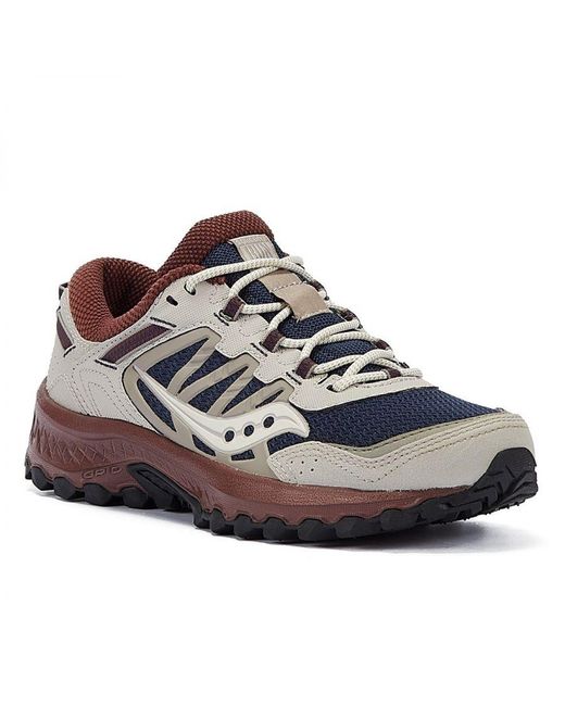 Saucony Blue Grid Peak/Dove Trainers