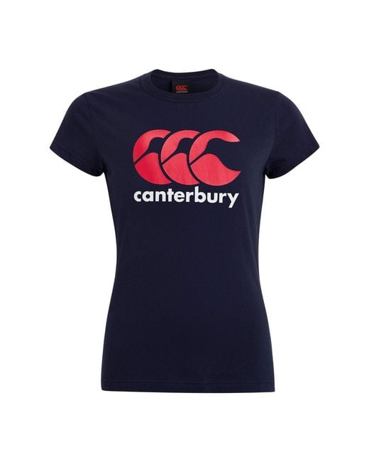 Canterbury Blue Ladies Logo T-Shirt