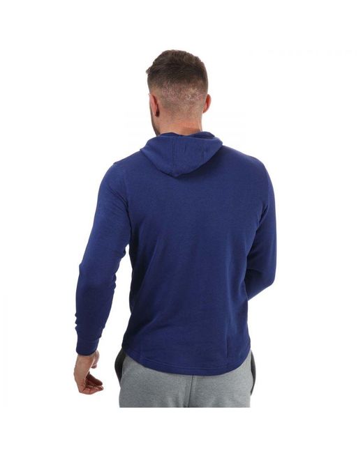 Under Armour Blue Ua Rival Terry Big Logo Hoody for men