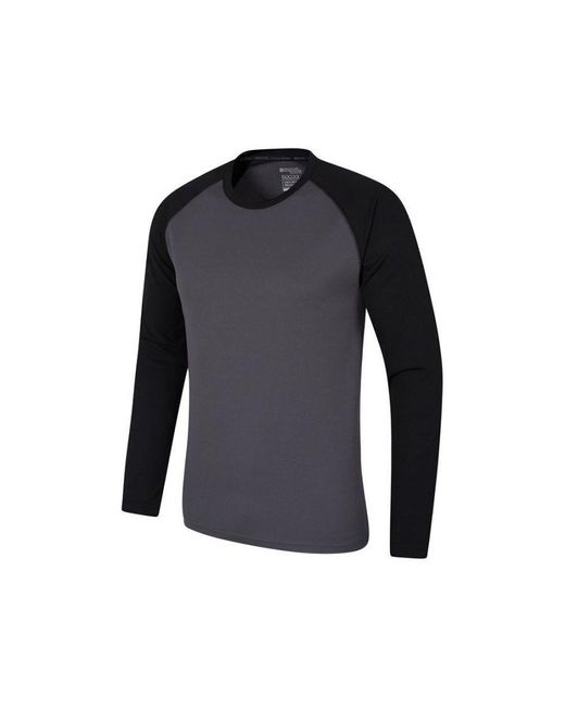 Mountain Warehouse Blue Endurance Long-Sleeved T-Shirt () for men