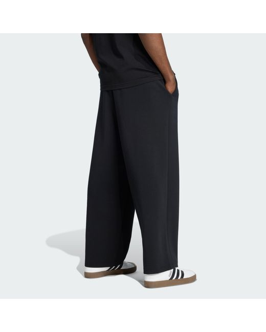 Adidas Black Soft Lux Straight Leg Pants for men