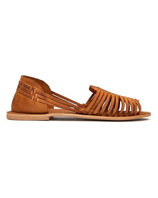 Sole Brown Devin Huarache Sandals