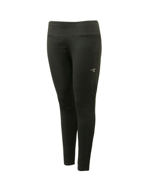 Diadora Black Nero Stc Leggings Textile
