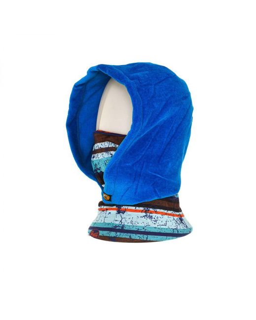 Buff Blue 51800 Double Layer Fleece Lined Hood And Neck Gaiter