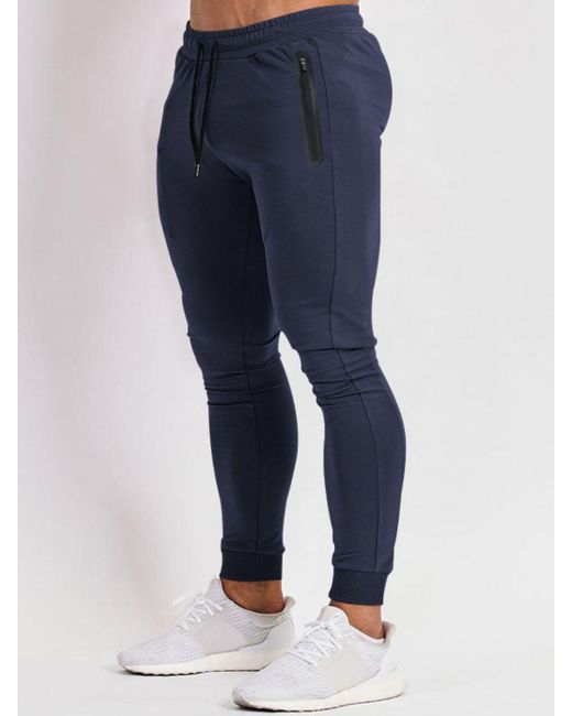 Blue jogger zip pockets main image 1