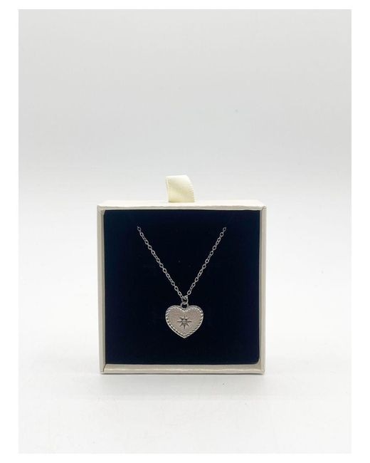 SVNX Blue Starry Heart Necklace