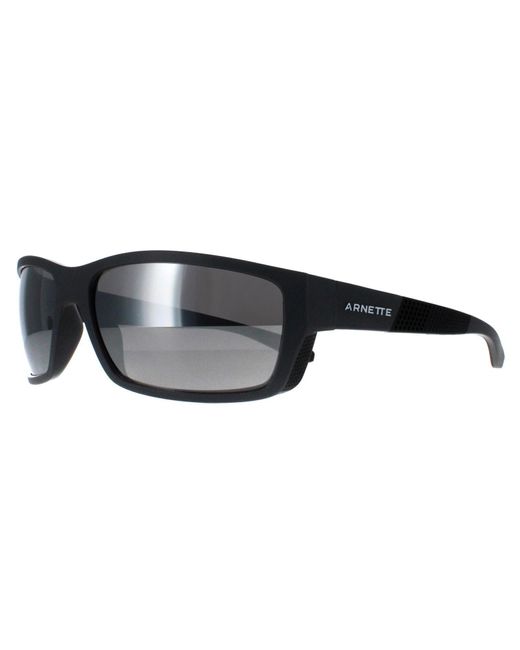 Arnette Black Rectangle Medium Mirror Polarized An4336 Frambuesa for men