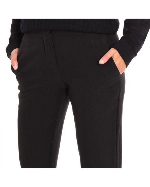 ELEVEN PARIS Black Elegant Plain Model Long Pants 16S2Pa18