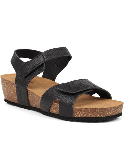 Jones Bootmaker Black Joanie Leather Sandals