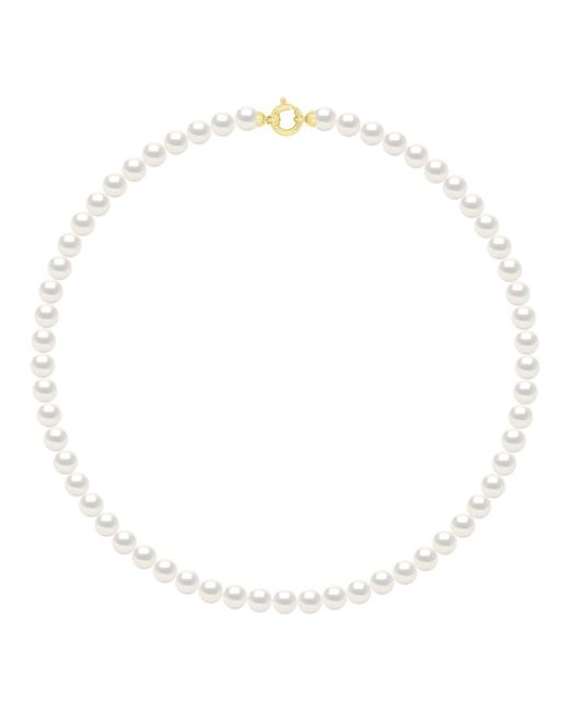 Ateliers Saint Germain White Necklace Row Princess Of Real Cultured Freshwater Pearls Round 6-7 Mm