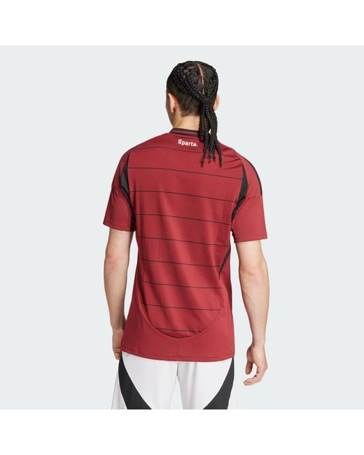 Adidas Originals Red Sparta Prague 24/25 Home Jersey for men