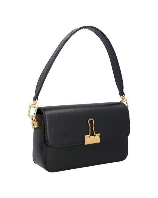 Off-White c/o Virgil Abloh Black Off Plain Binder M Shoulder Bag