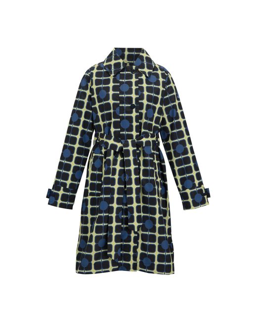 Regatta Blue Ladies Orla Kiely Waterproof Trench Coat