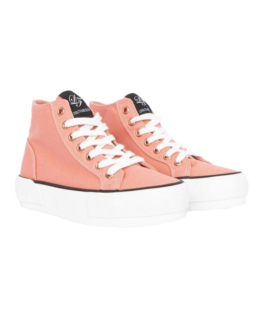 Loyalty And Faith Pink Ladies Millie High-Top Trainers