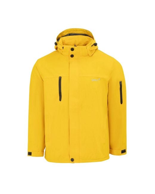 Gelert Yellow Solid Hooded Regular Parka for men