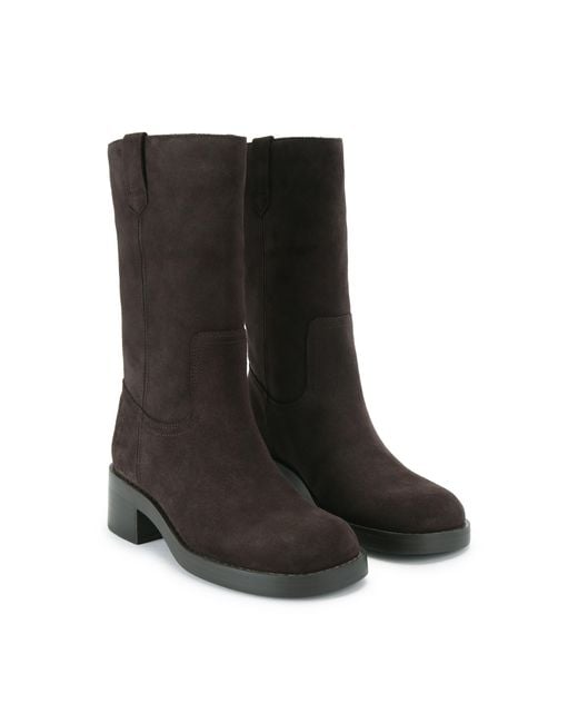 KG by Kurt Geiger Black Suede Stint Boots