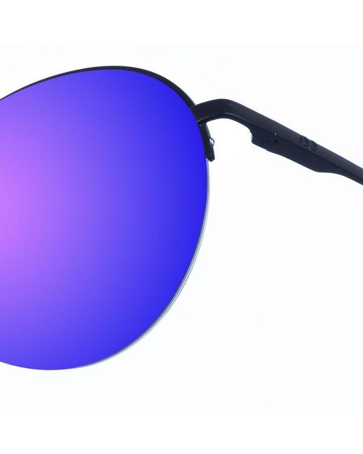 Kypers Purple Maxy Oval-Shaped Metal Sunglasses