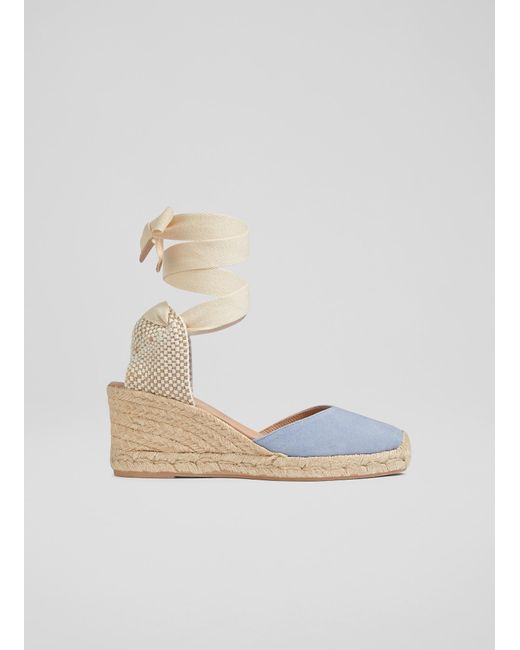 L.K.Bennett Blue Maureen Casual Sandals, Pale