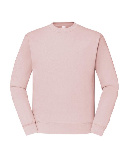 Fruit Of The Loom Pink Classic Drop Shoulder Sweatshirt (Powder Rose) for men