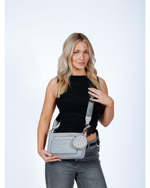 SVNX White Crossbody With Coin Pouch