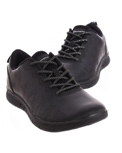Champion Black Cora Sports Shoe With Lace Closure S10860